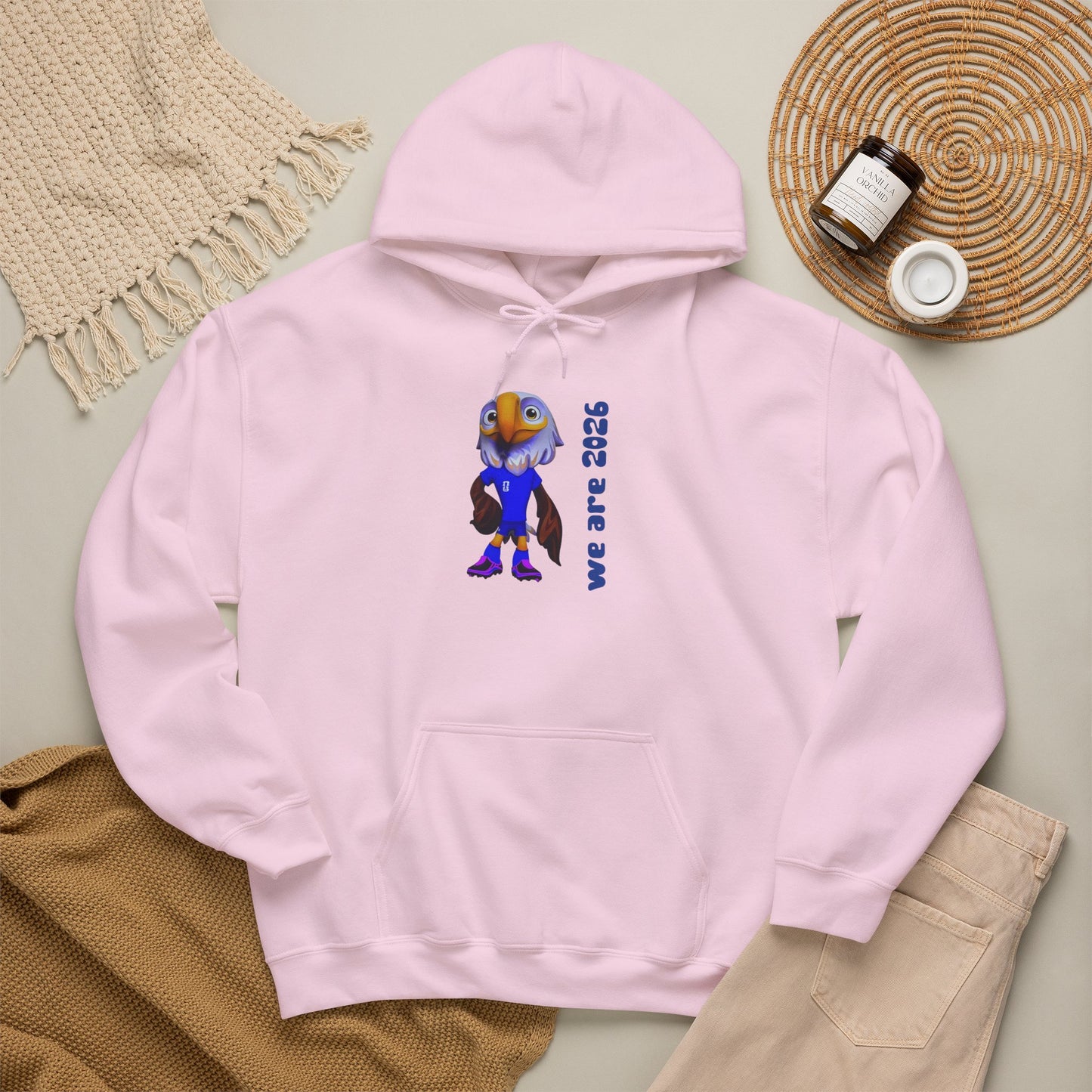 World Cup 2026 USA Eagle Mascot Hoodie — 'We Are 2026' Graphic Pullover