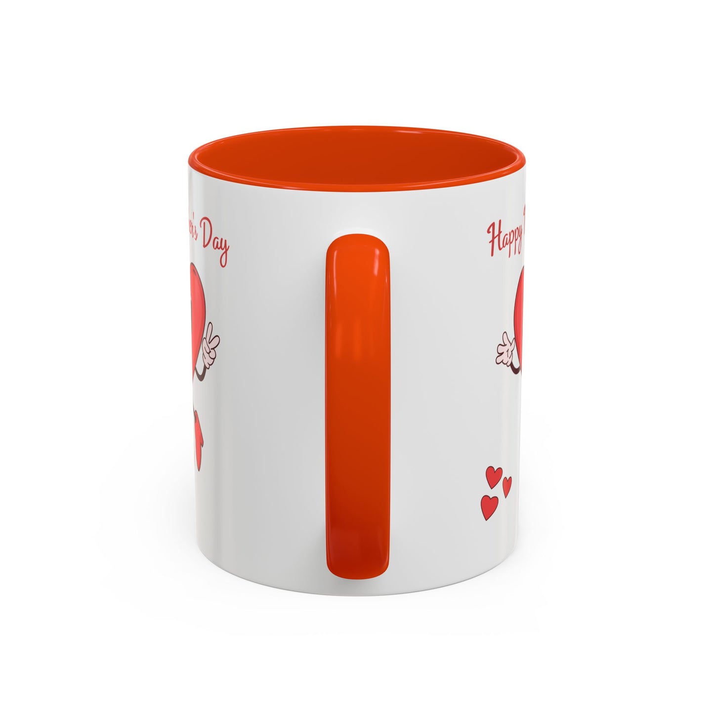 Happy Mother's Day Heart Mug — Cute Retro Heart Mom Coffee Cup (11oz, 15oz)