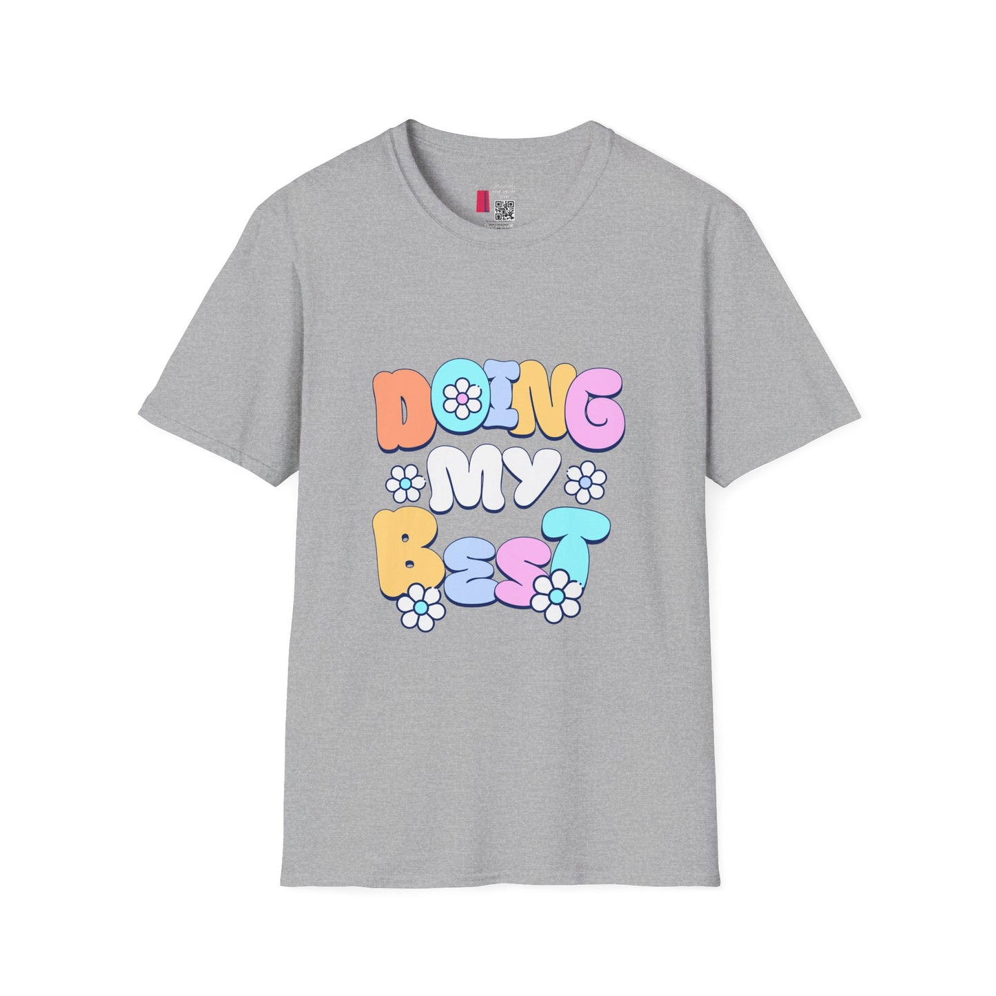 Retro Floral "Doing My Best" T-Shirt
