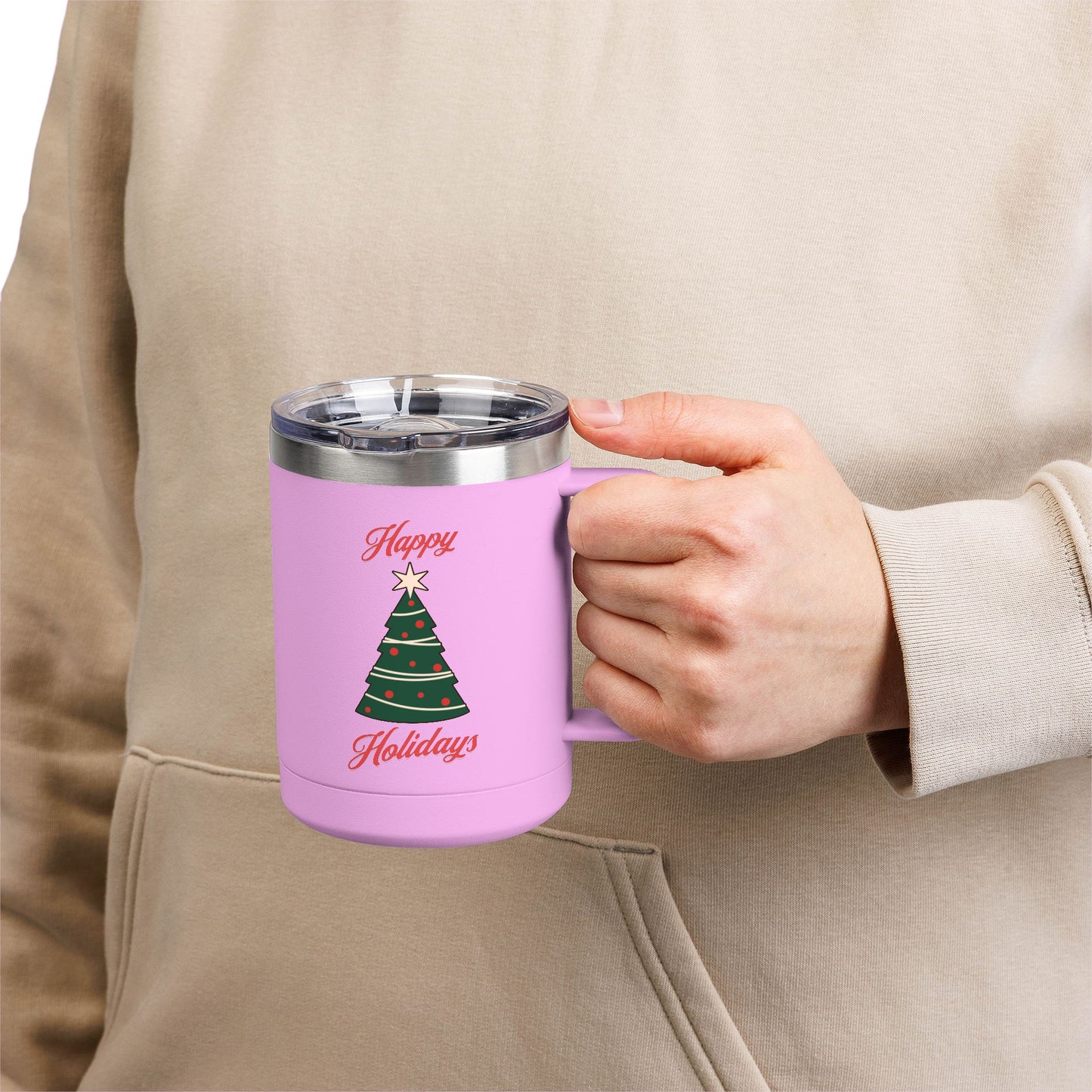 Christmas Coffee Mug Tumbler, 15oz