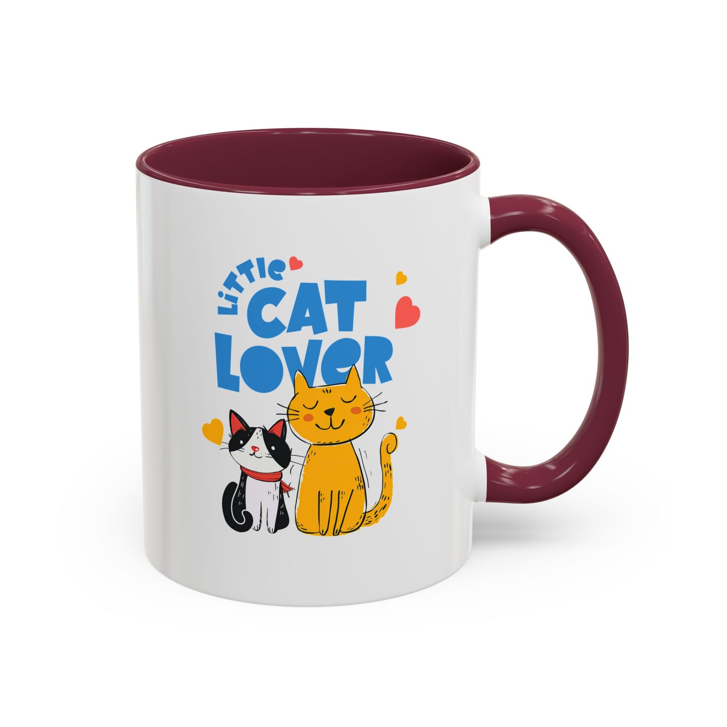 Cat Lover Mug — Colorful 11oz/15oz Ceramic Coffee Cup (Little Cat Lover Design)