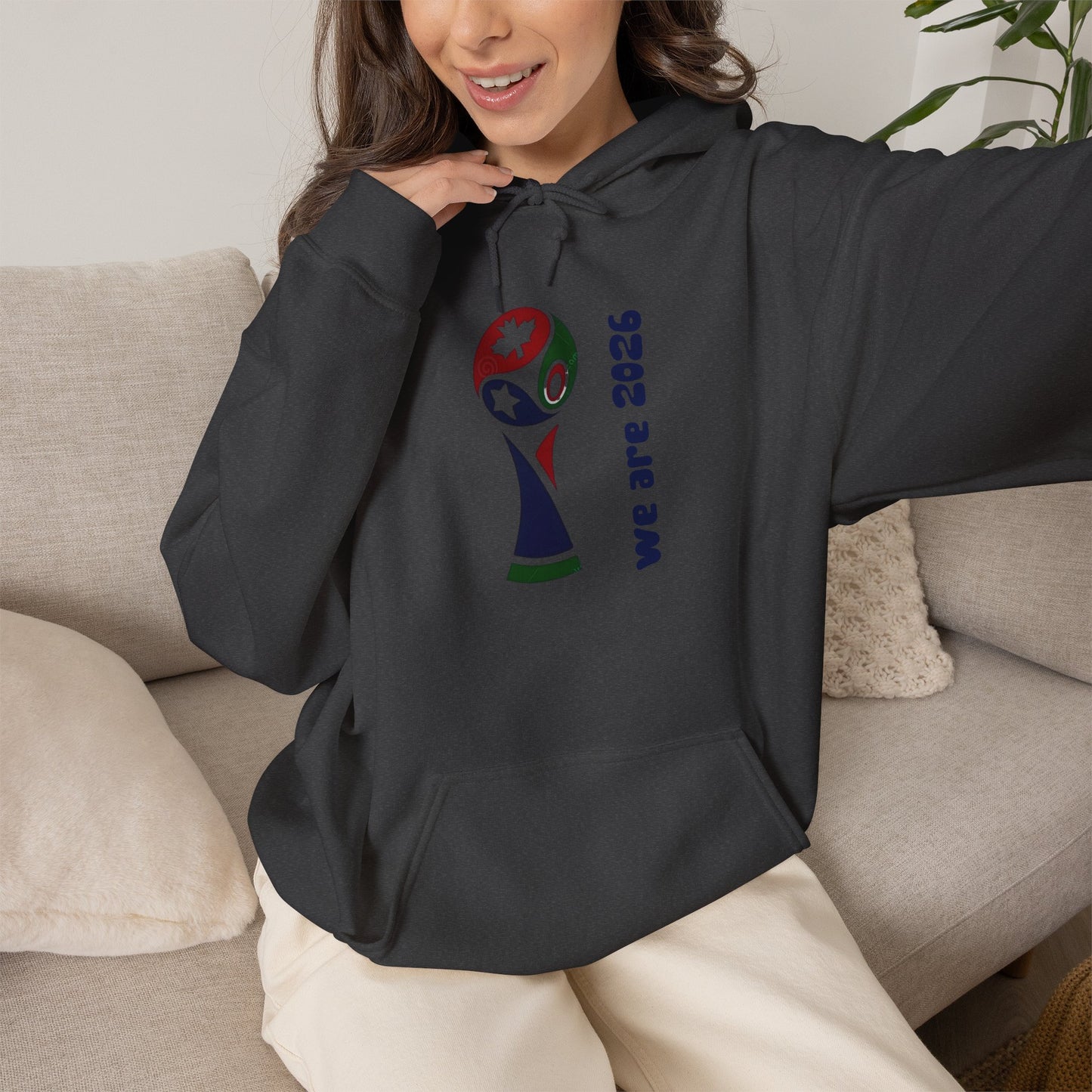World Cup Trophy Hoodie – “we are 2026” Soccer Fan Sweatshirt