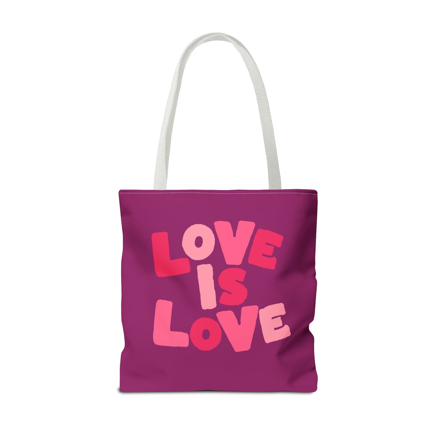Love Is Love Tote Bag — Bright Pride Statement Tote for Everyday Use