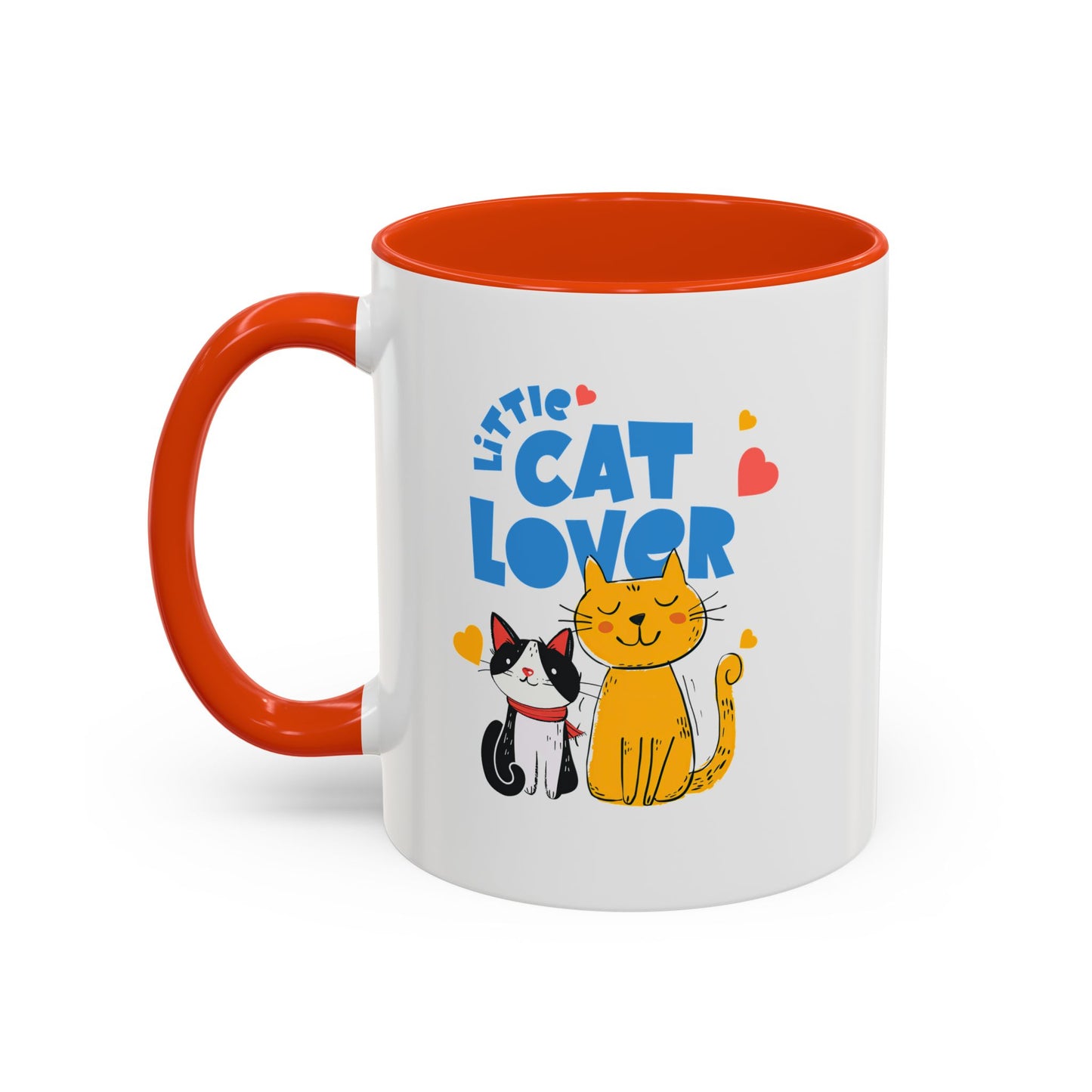 Cat Lover Mug — Colorful 11oz/15oz Ceramic Coffee Cup (Little Cat Lover Design)