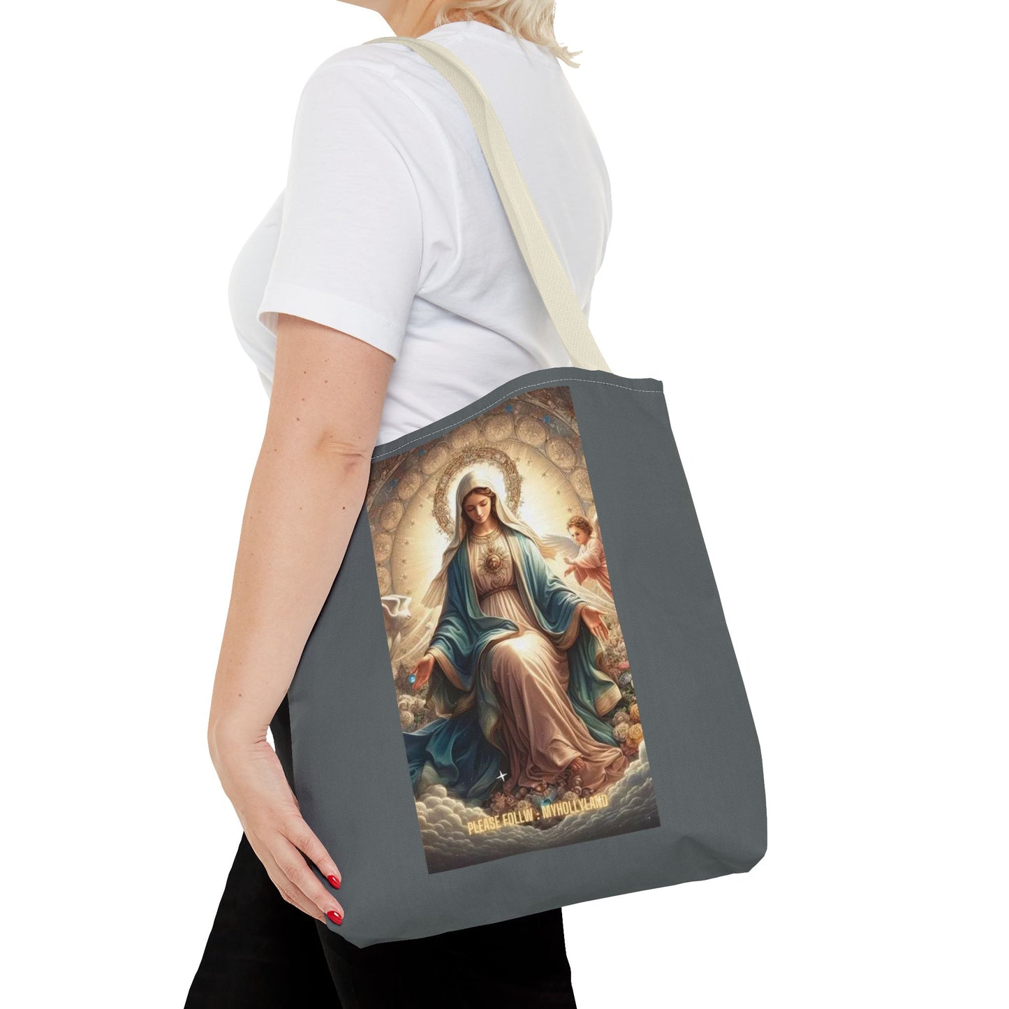 Mary Immaculate Tote Bag — Religious Virgin Mary Prayer Art Tote