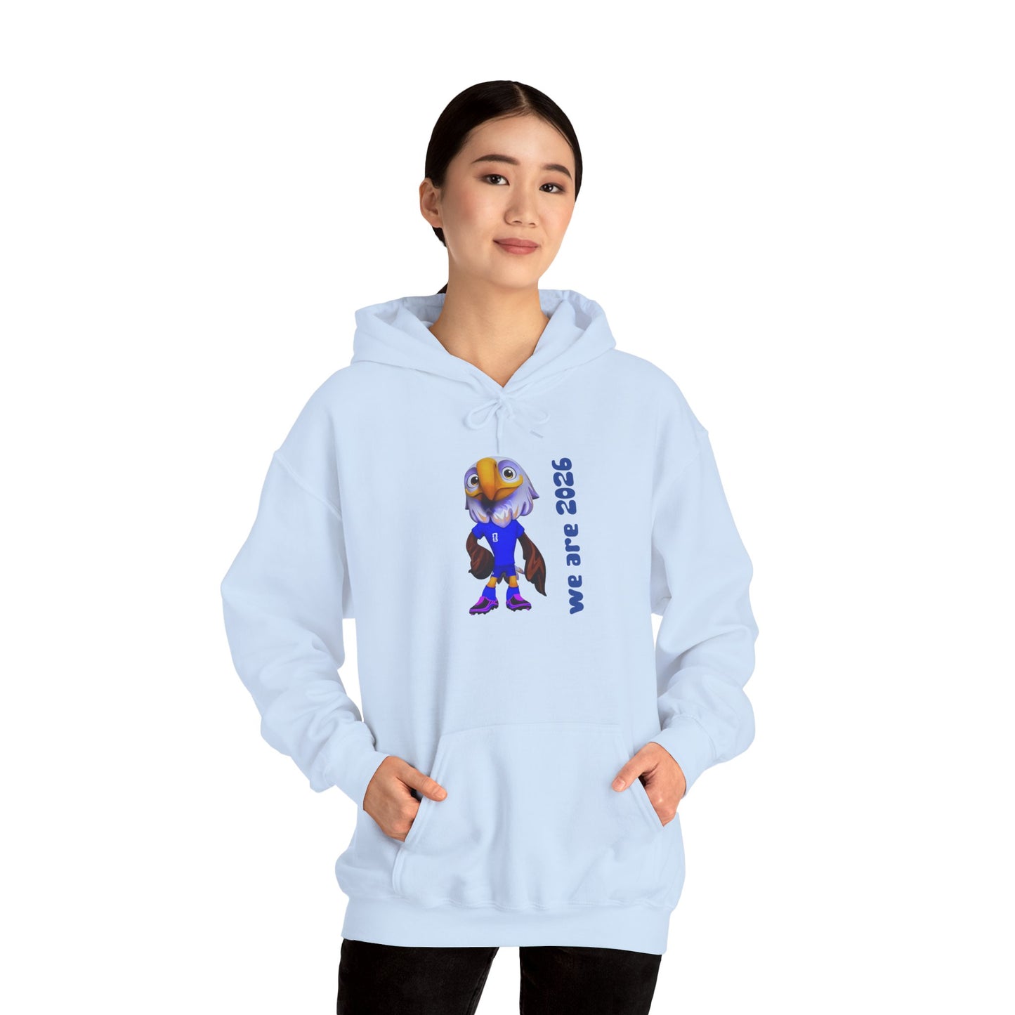 World Cup 2026 USA Eagle Mascot Hoodie — 'We Are 2026' Graphic Pullover