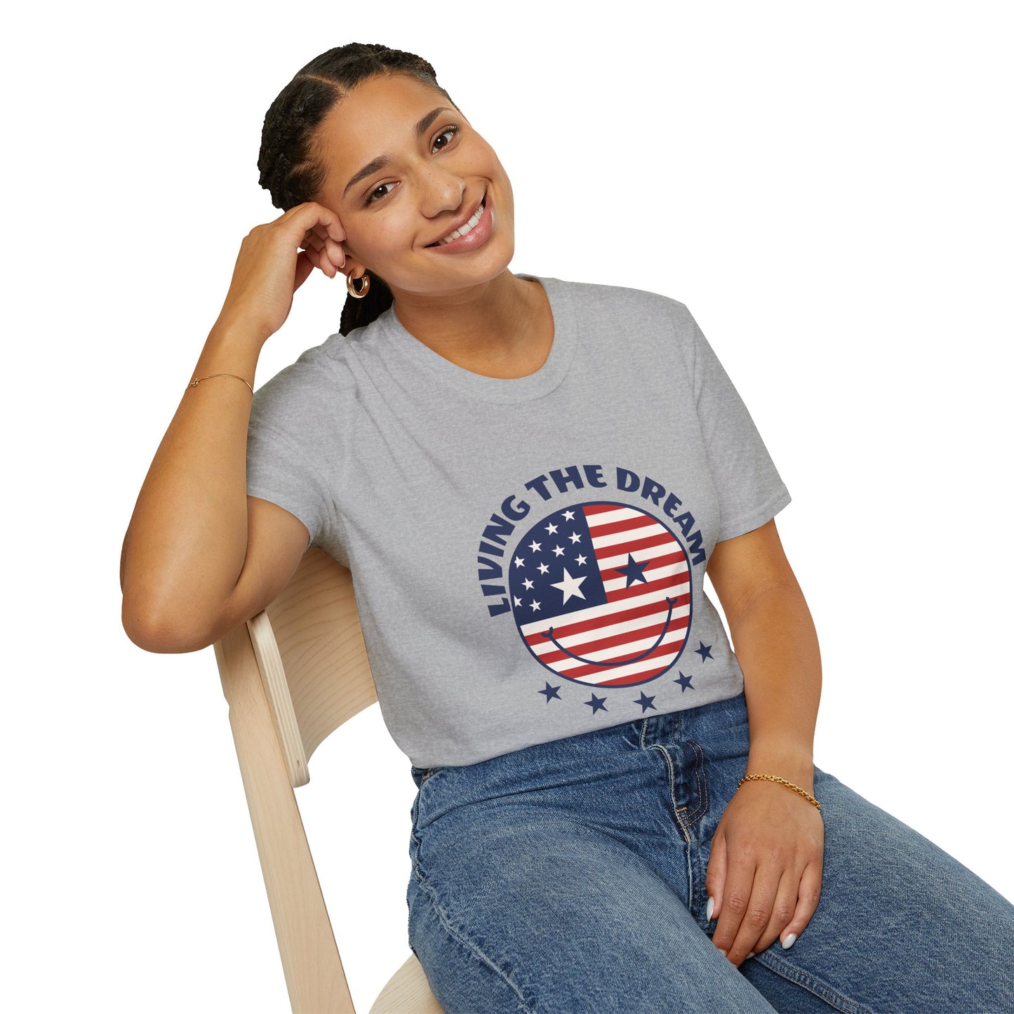 Living the Dream American Flag T-Shirt