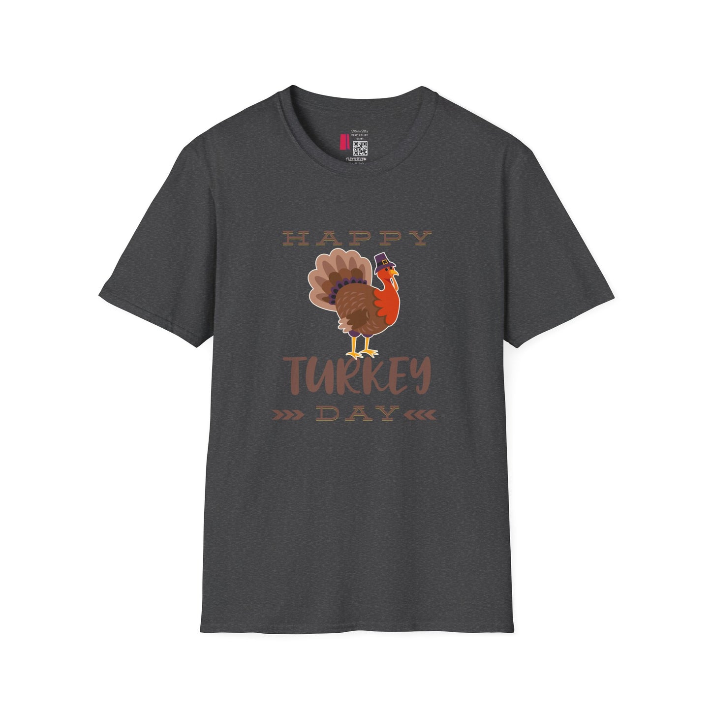 Thanksgiving Unisex Softstyle T-Shirt - Festive Fall Holiday Design