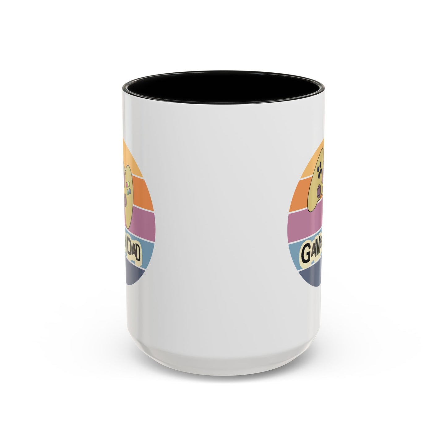 Gamer Dad Coffee Mug — Retro Controller Accent Mug (11/15 oz)
