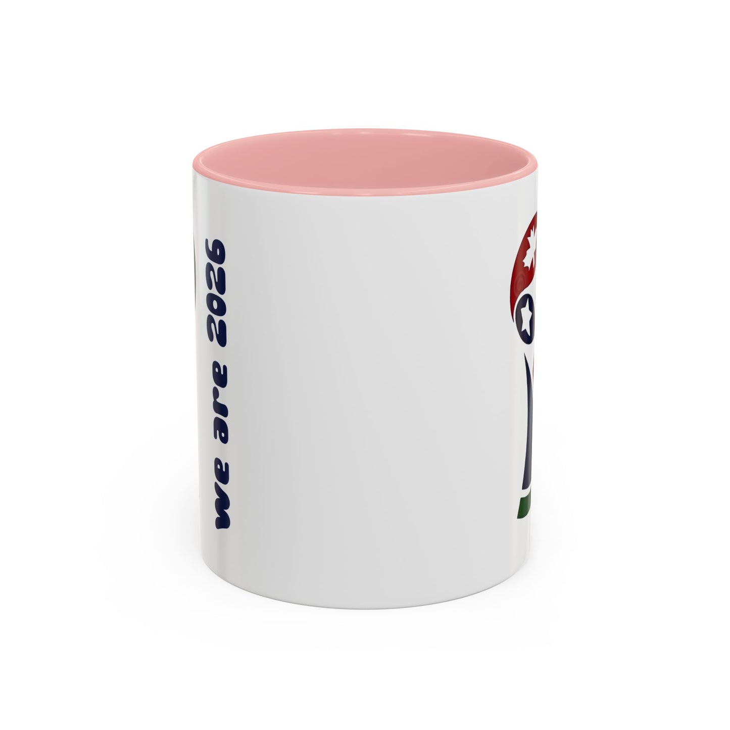 World Cup 2026 Accent Coffee Mug — 'We Are 2026' Soccer Fan Gift