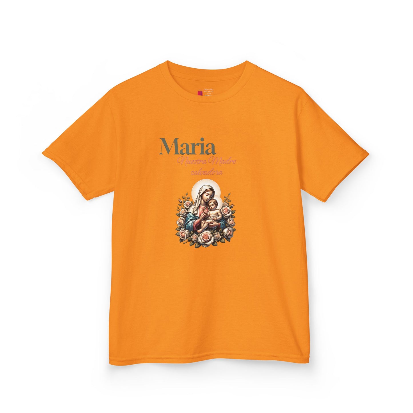 Kids Maria Virgen Faith T-Shirt — Religious Catholic Children's Tee