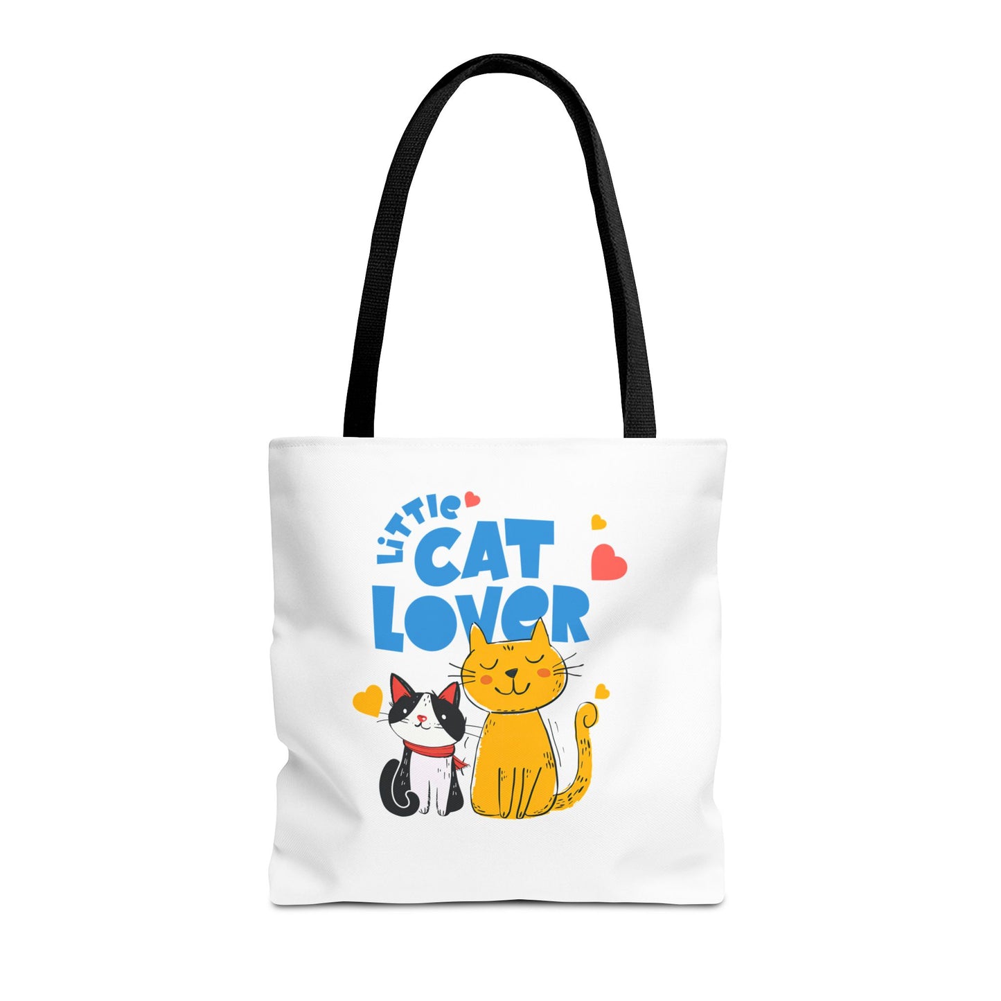 Little Cat Lover Tote Bag – Cute Cat Illustration Reusable Shopping Bag