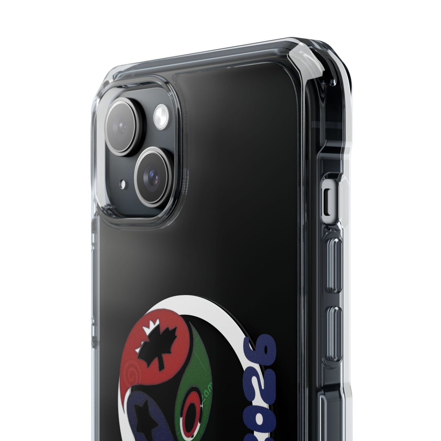 2026 World Cup Clear Magnetic Phone Case — "We Are 2026" Abstract Globe Design