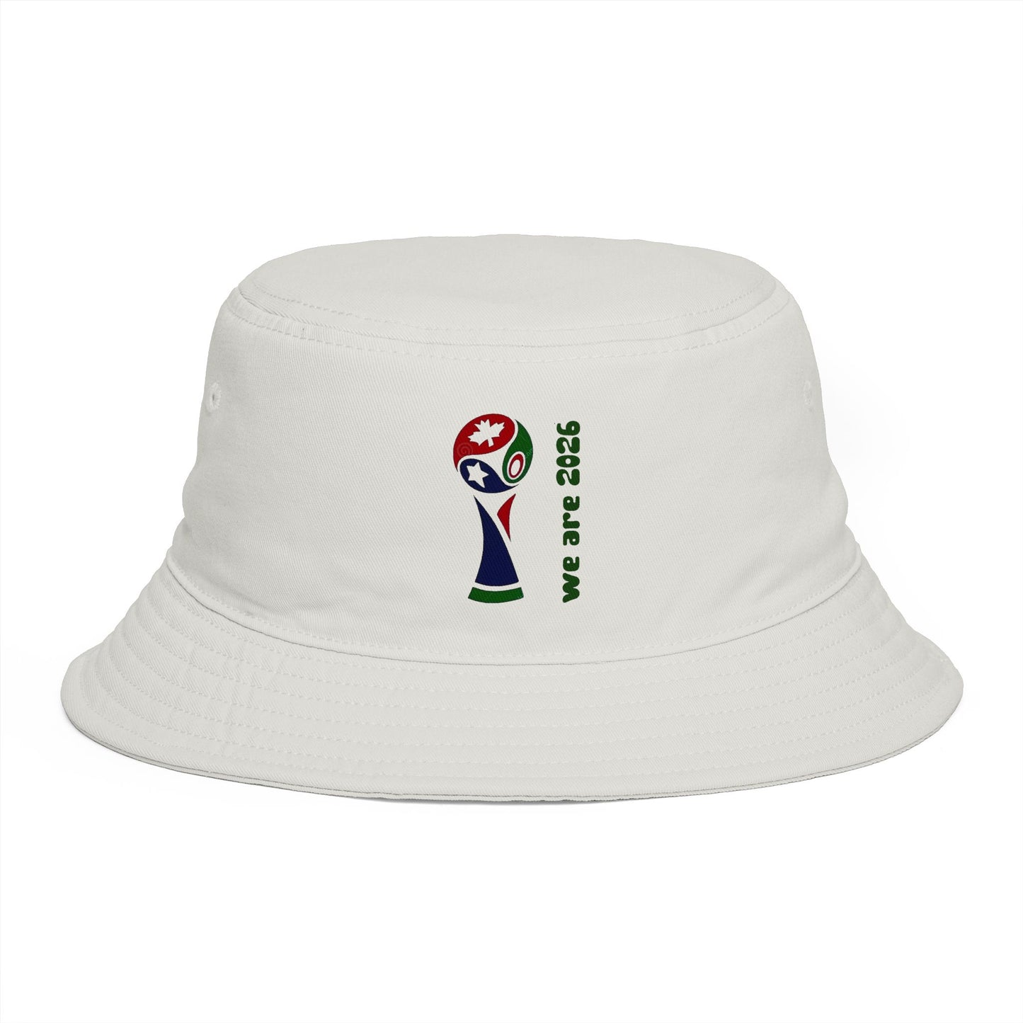 2026 World Cup Trophy Brown Bucket Hat – Soccer Fans Casual Sun Hat
