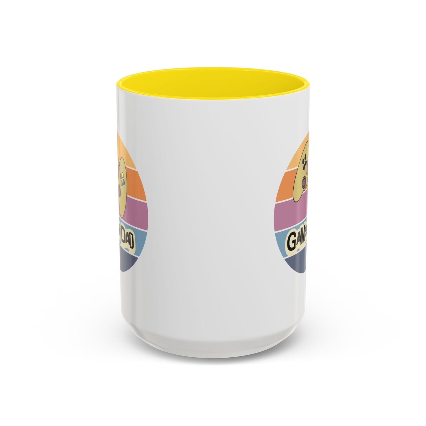 Gamer Dad Coffee Mug — Retro Controller Accent Mug (11/15 oz)