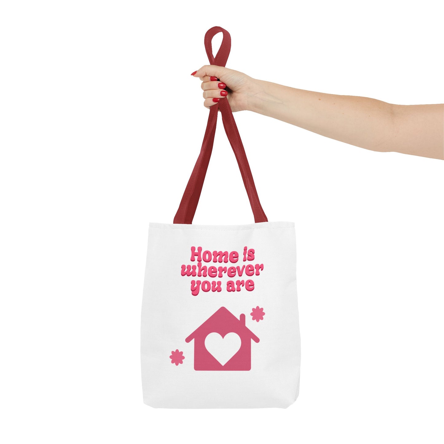 Valentine Love Tote Bag — Romantic Heart Print