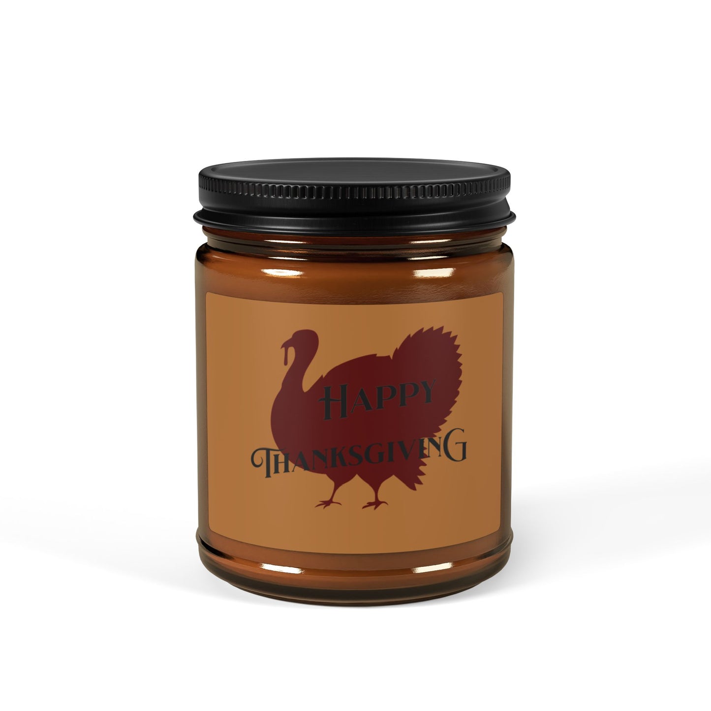 Scented Soy Candle (Multi-Size, Amber Jar)