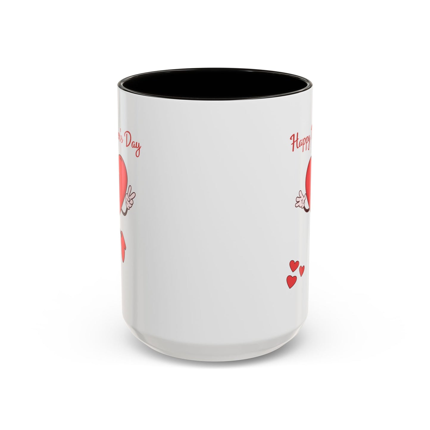 Happy Mother's Day Heart Mug — Cute Retro Heart Mom Coffee Cup (11oz, 15oz)