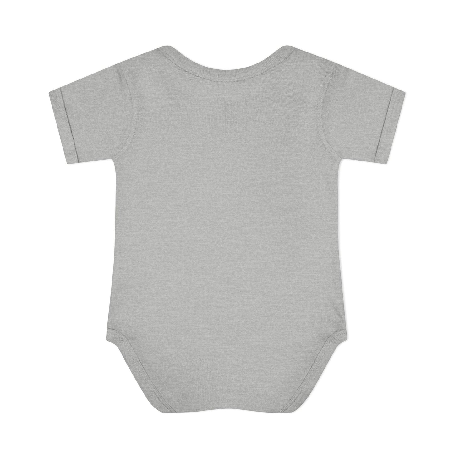 Baby Bodysuit — Cute Rainbow with Smiling Clouds Infant Onesie