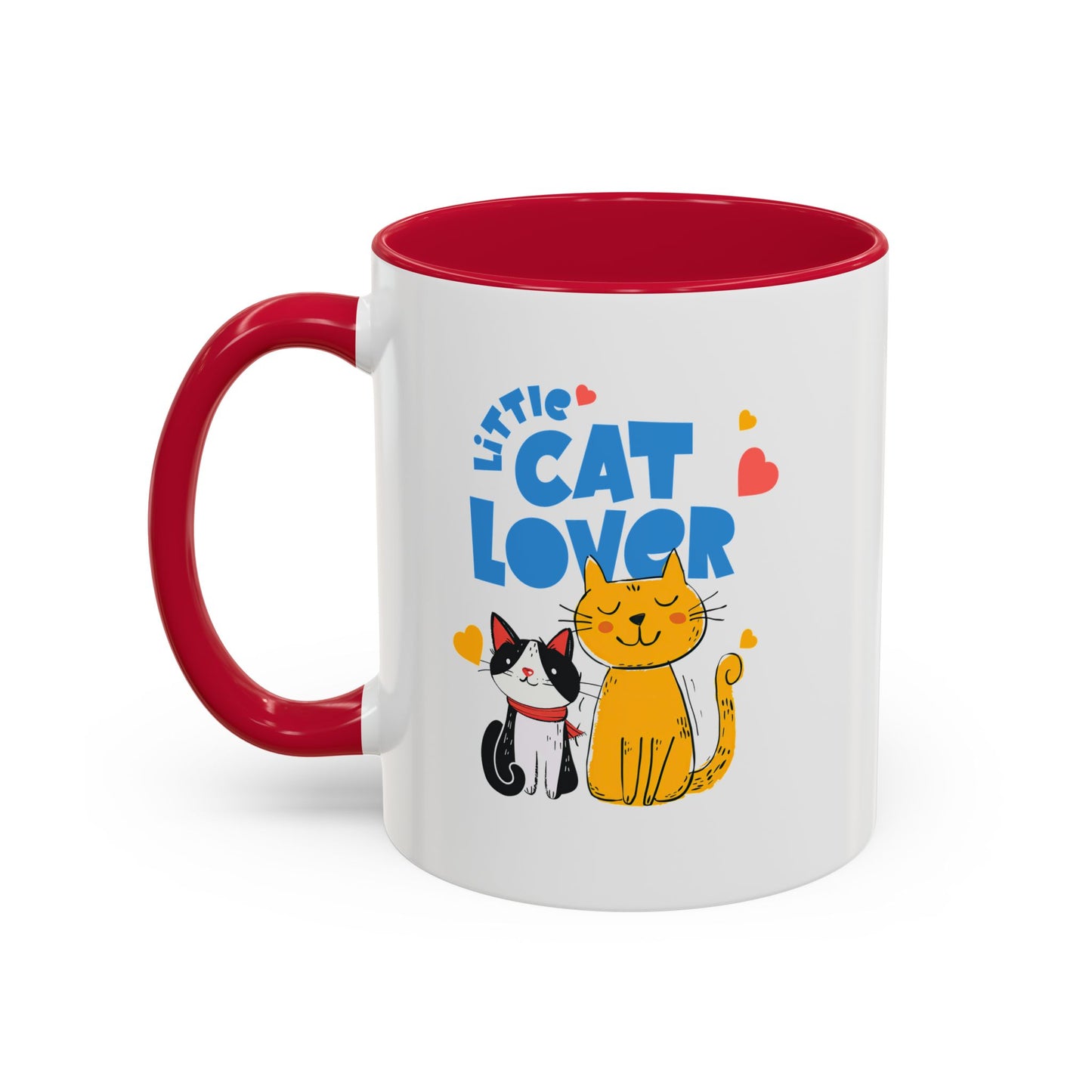 Cat Lover Mug — Colorful 11oz/15oz Ceramic Coffee Cup (Little Cat Lover Design)