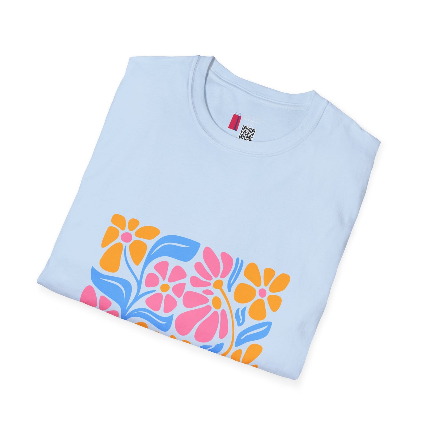 Retro Floral Tee — Colorful 70s Flower Power Graphic T-Shirt