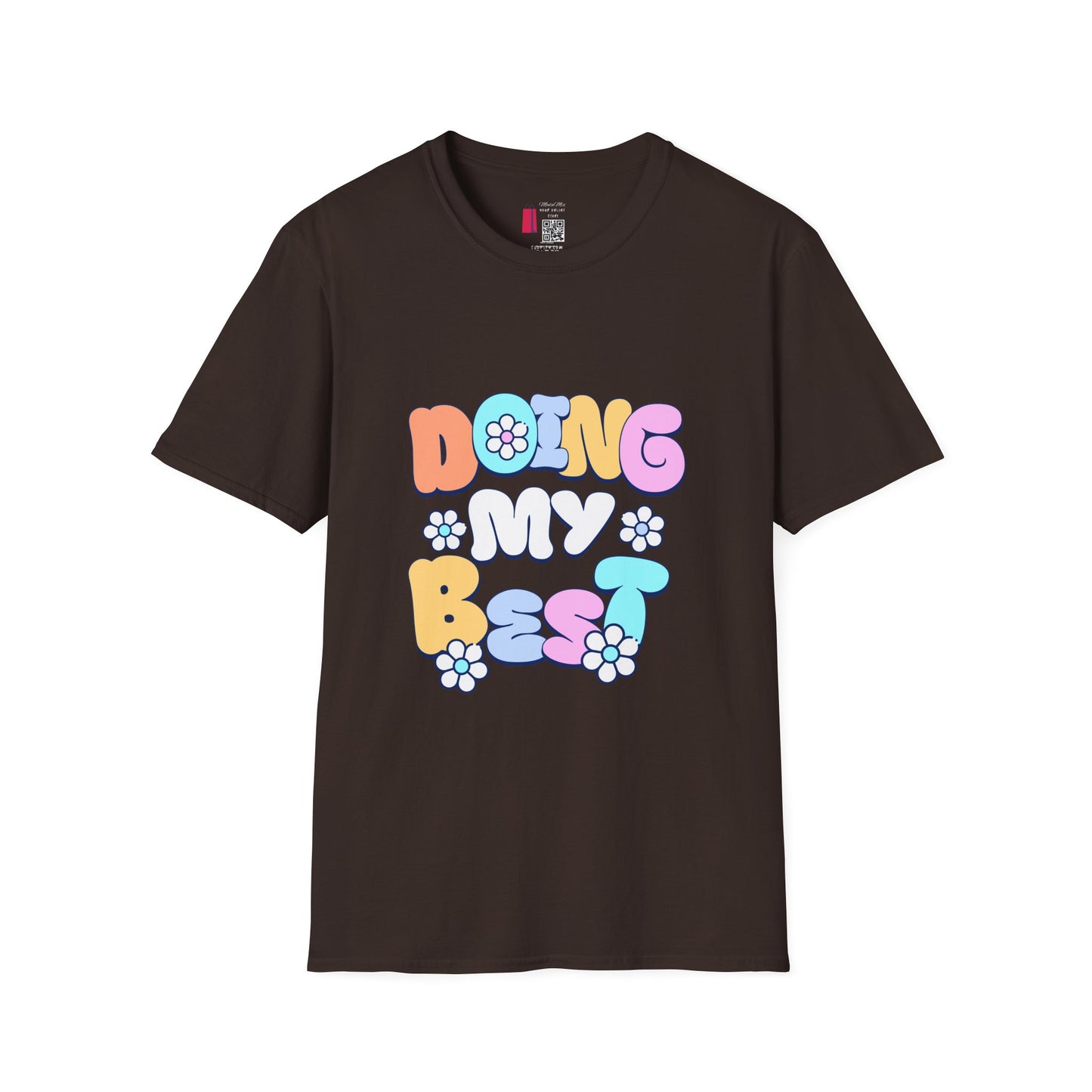 Retro Floral "Doing My Best" T-Shirt