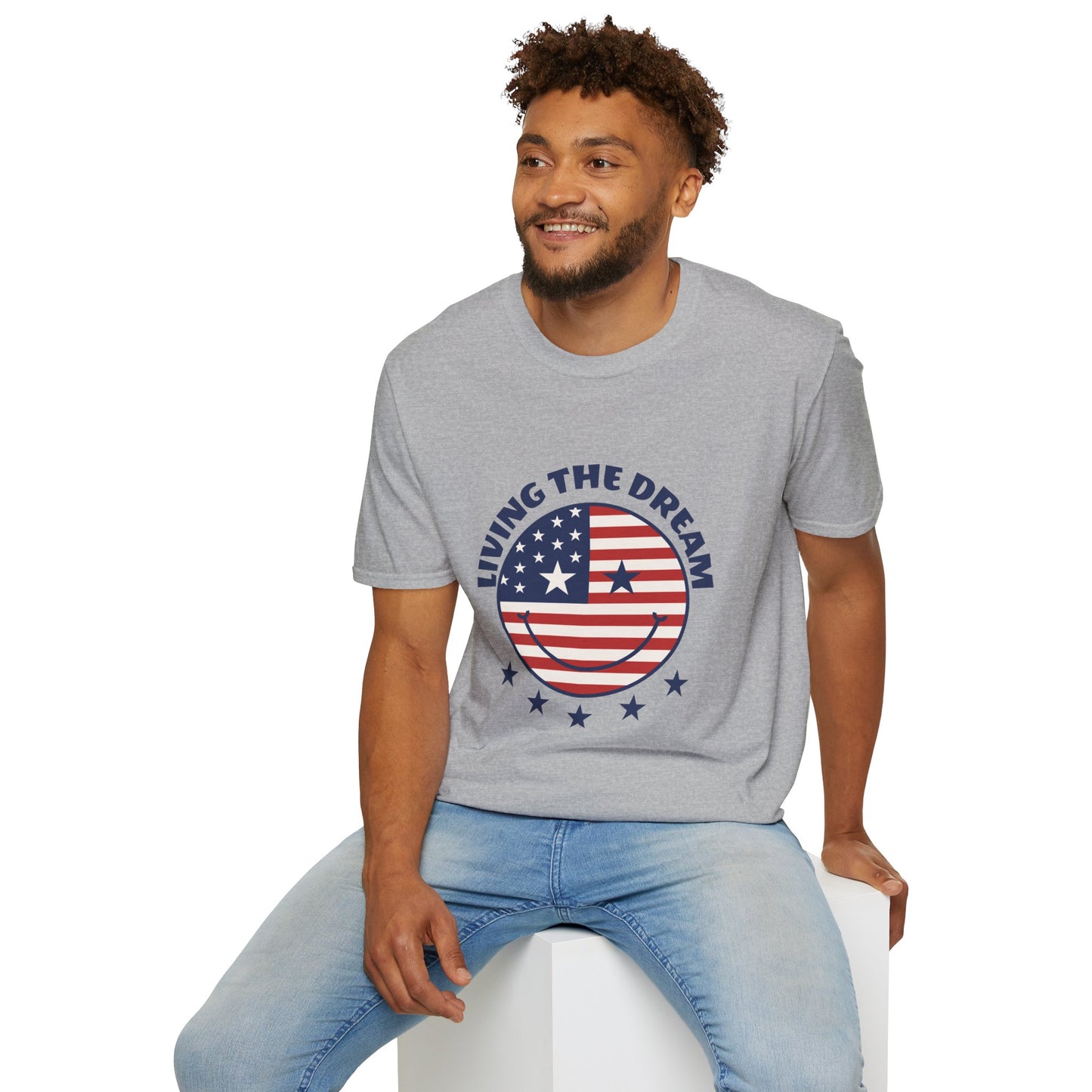 Living the Dream American Flag T-Shirt