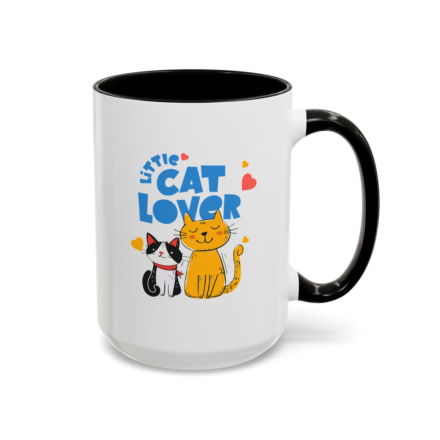 Cat Lover Mug — Colorful 11oz/15oz Ceramic Coffee Cup (Little Cat Lover Design)