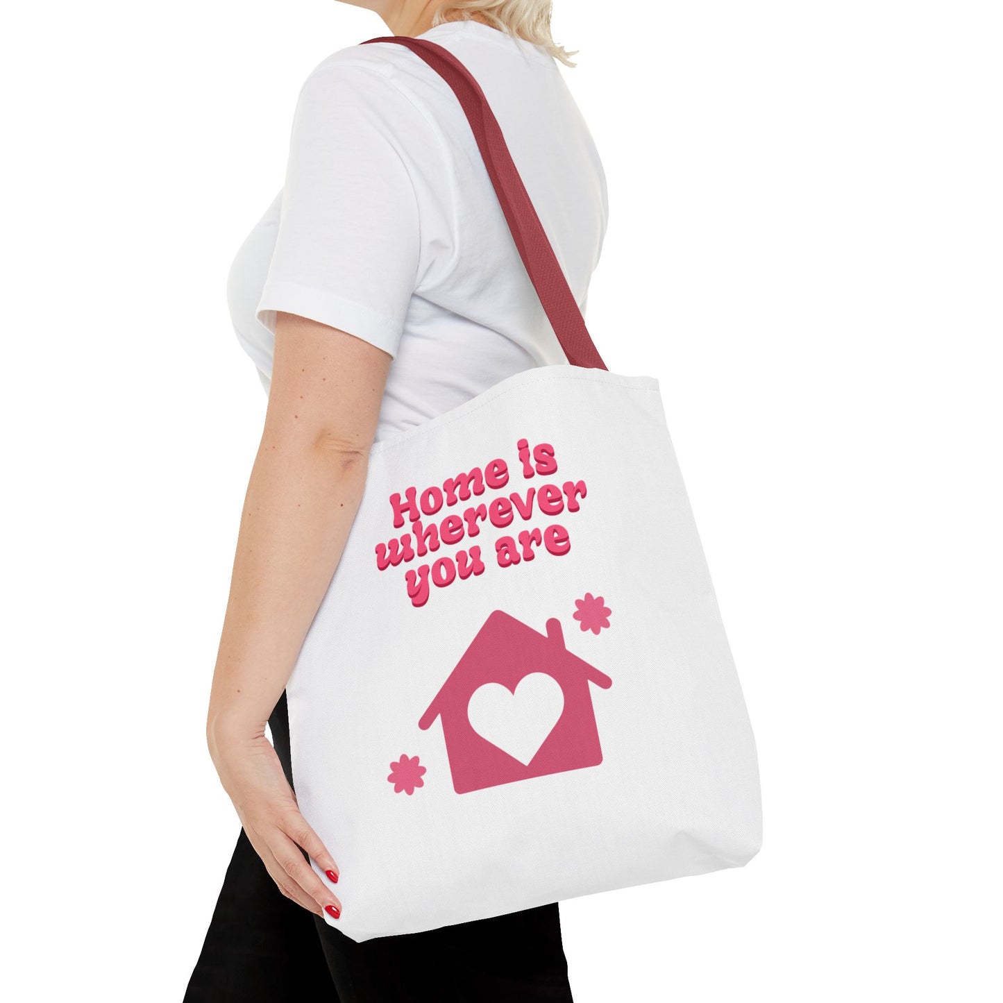 Valentine Love Tote Bag — Romantic Heart Print