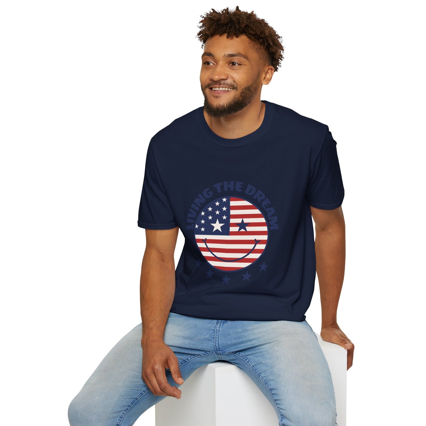 Living the Dream American Flag T-Shirt