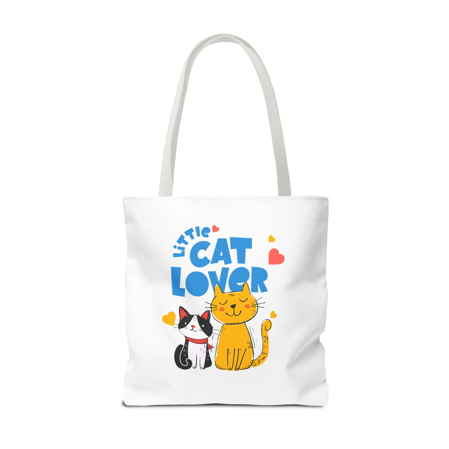 Little Cat Lover Tote Bag – Cute Cat Illustration Reusable Shopping Bag