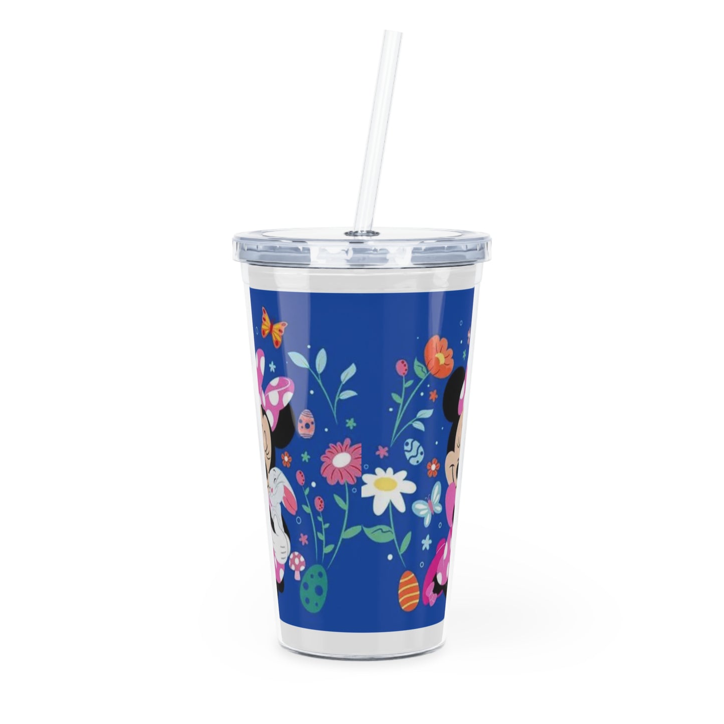 Minnie Mouse Easter Floral Tumbler with Straw