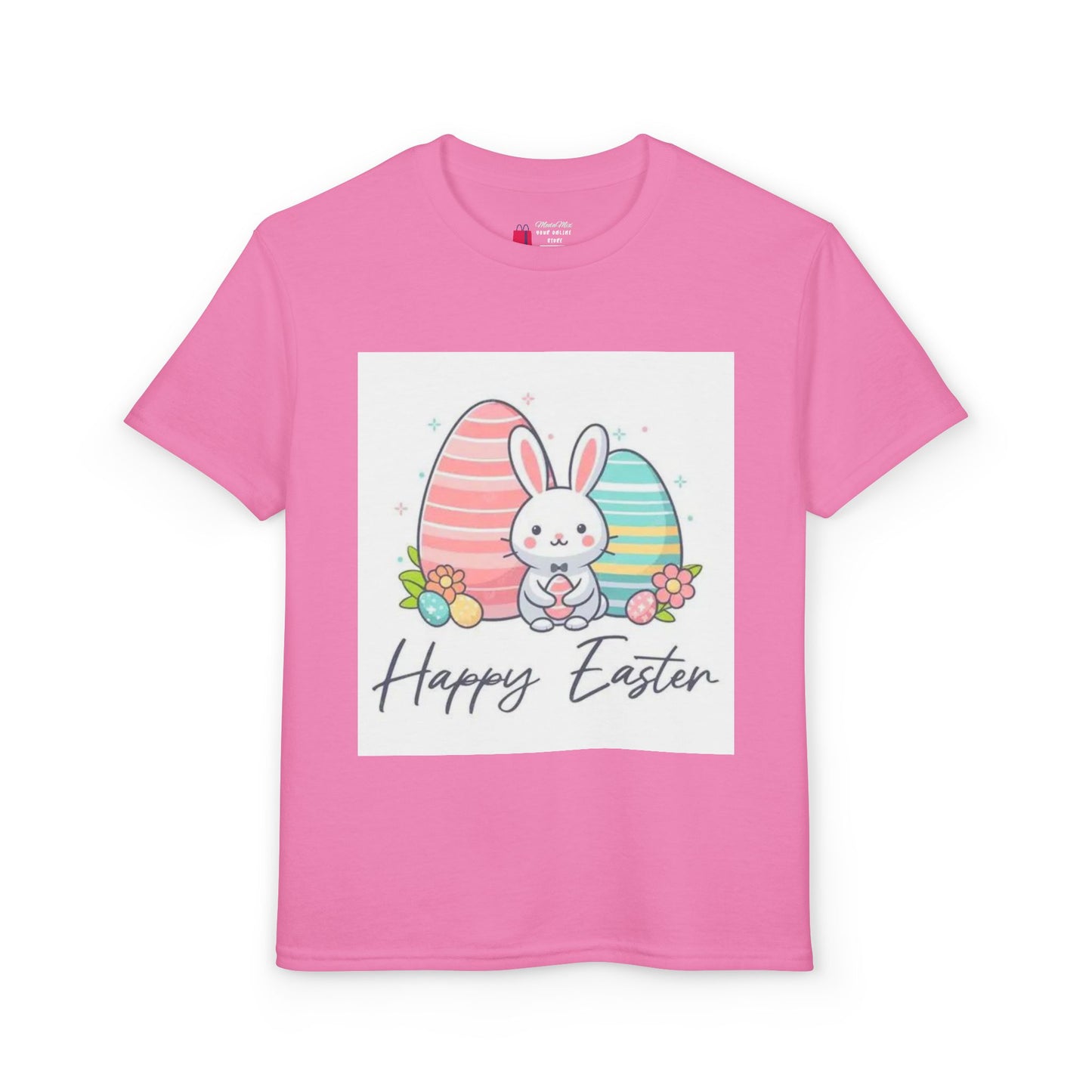 Youth Easter Bunny T-Shirt — "Happy Easter" Kids Graphic Tee