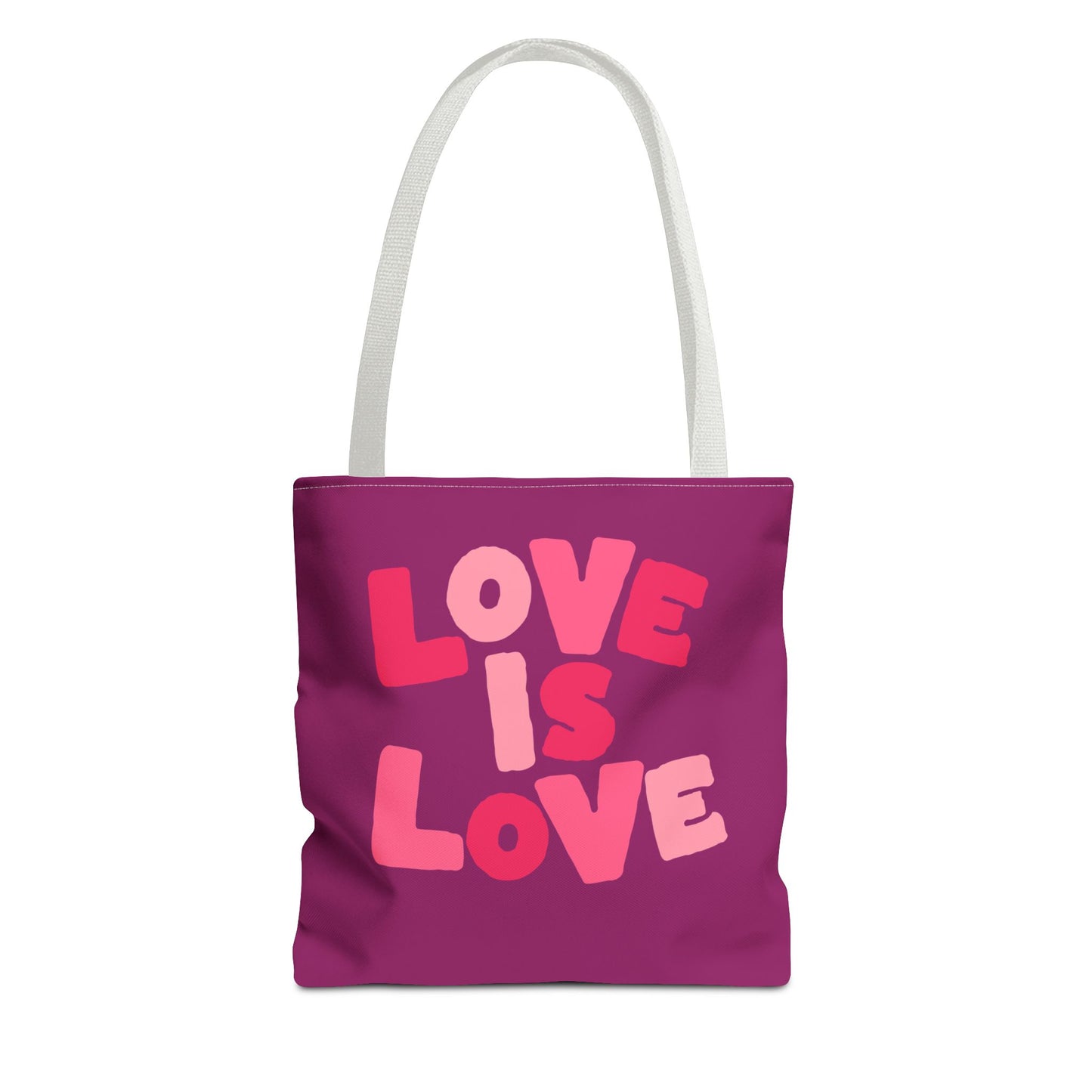 Love Is Love Tote Bag — Bright Pride Statement Tote for Everyday Use