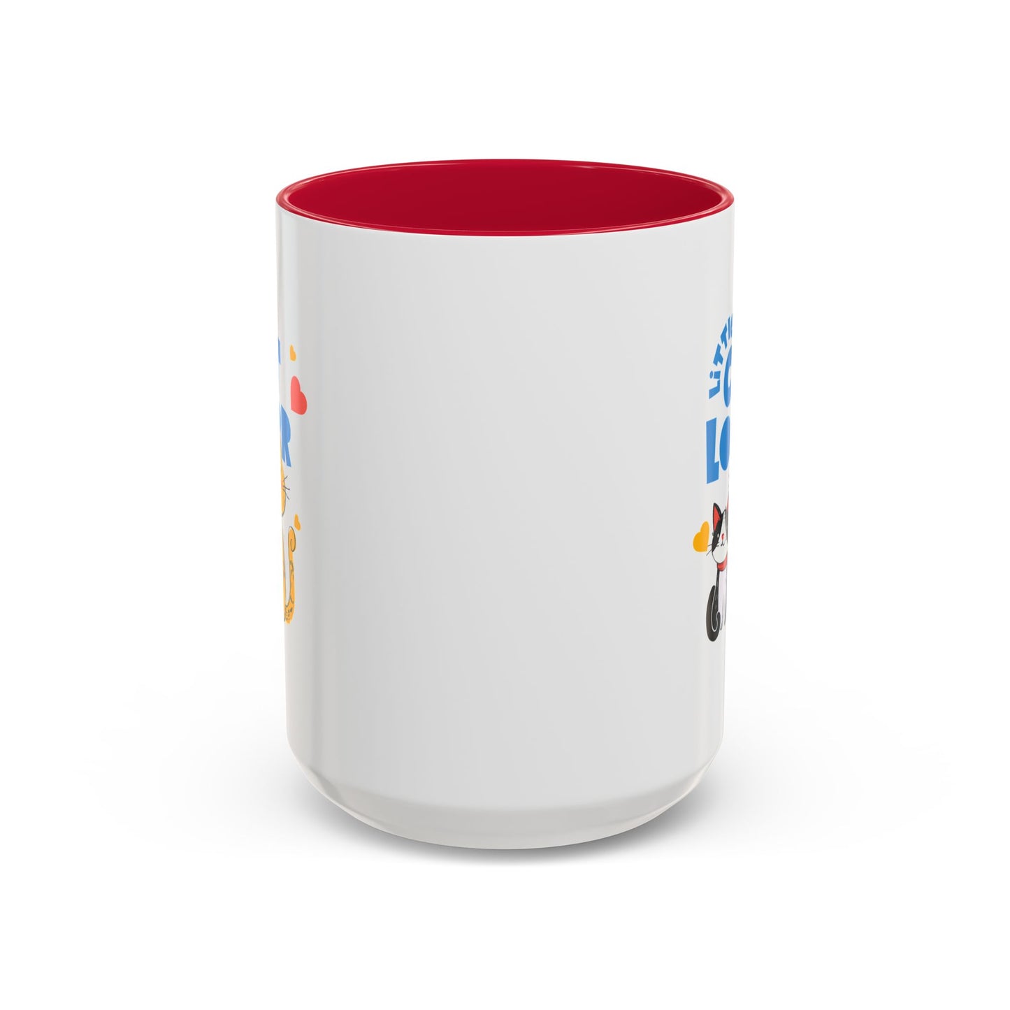 Cat Lover Mug — Colorful 11oz/15oz Ceramic Coffee Cup (Little Cat Lover Design)