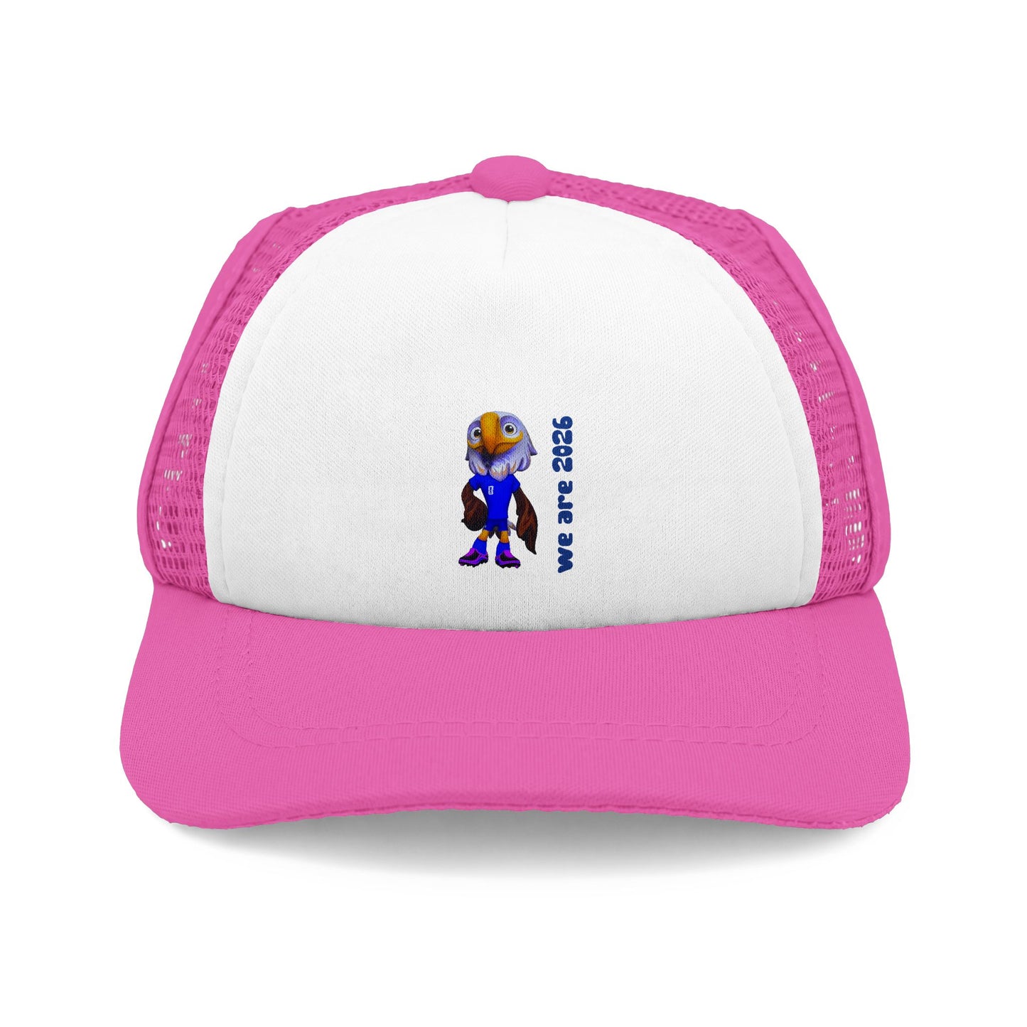 Dog Trucker Hat 2026 World Cup— Cute Cartoon Pup Foam Front Mesh Cap