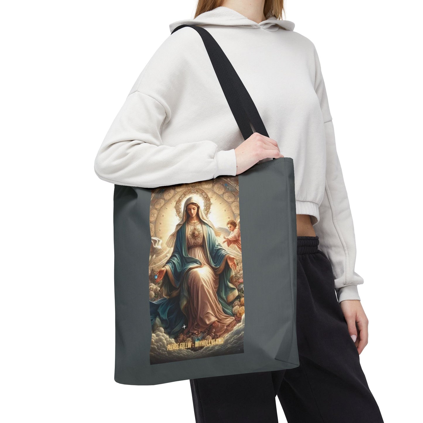 Mary Immaculate Tote Bag — Religious Virgin Mary Prayer Art Tote