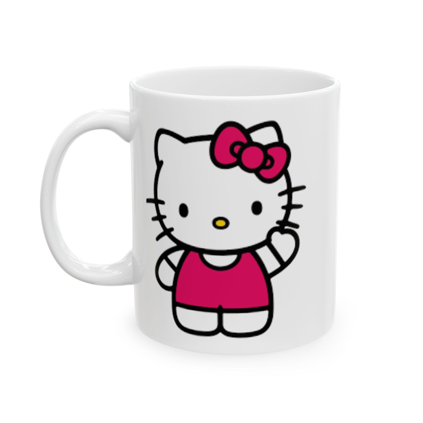 Hello Kitty Ceramic Mug — Cute Pink Character Coffee Cup (11oz, 15oz)