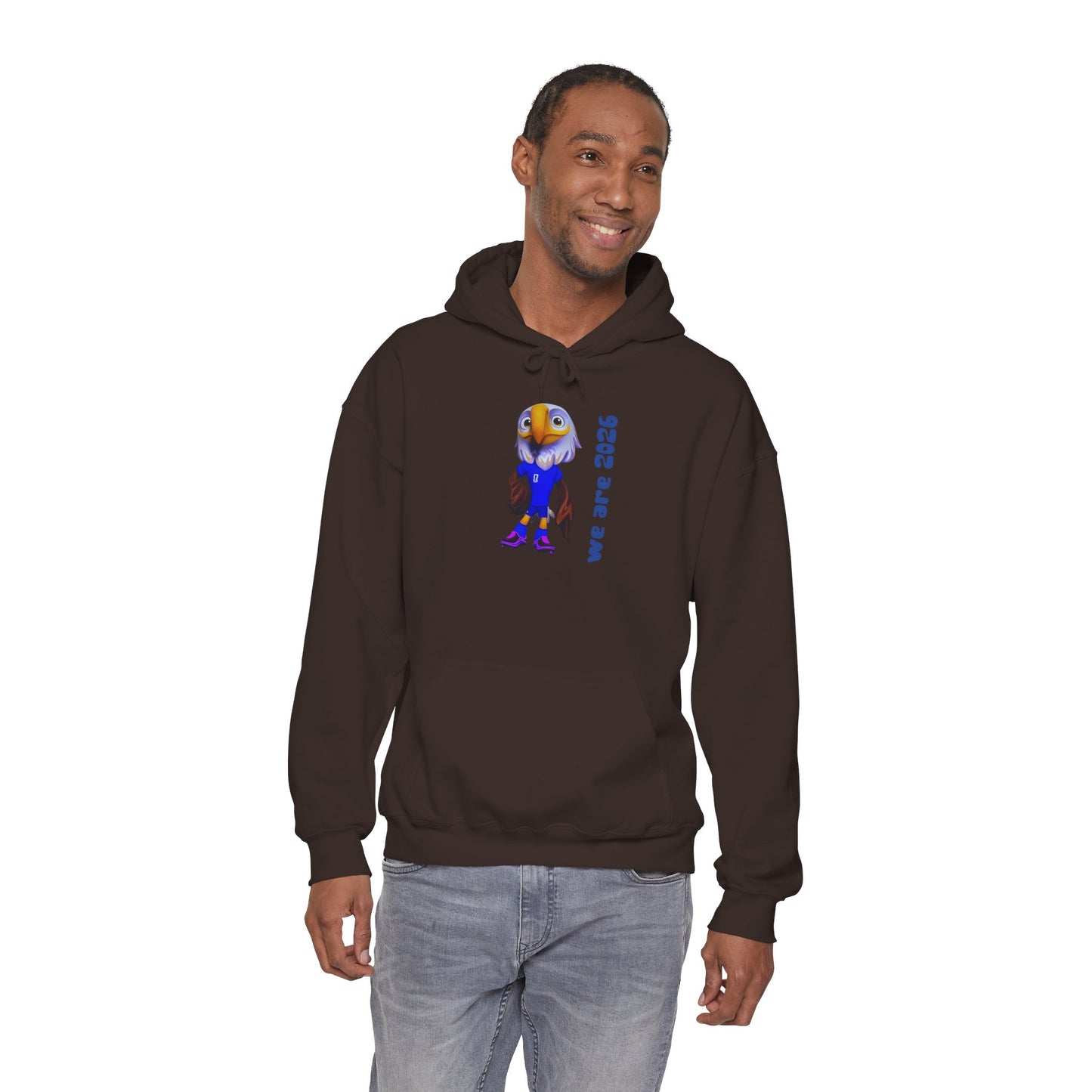 World Cup 2026 USA Eagle Mascot Hoodie — 'We Are 2026' Graphic Pullover