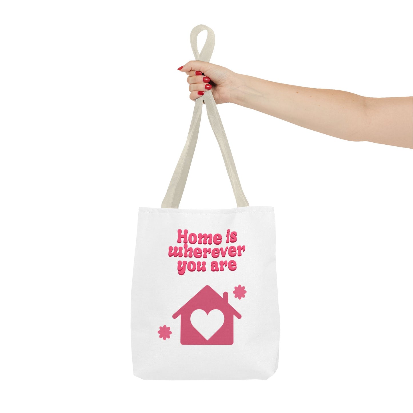 Valentine Love Tote Bag — Romantic Heart Print