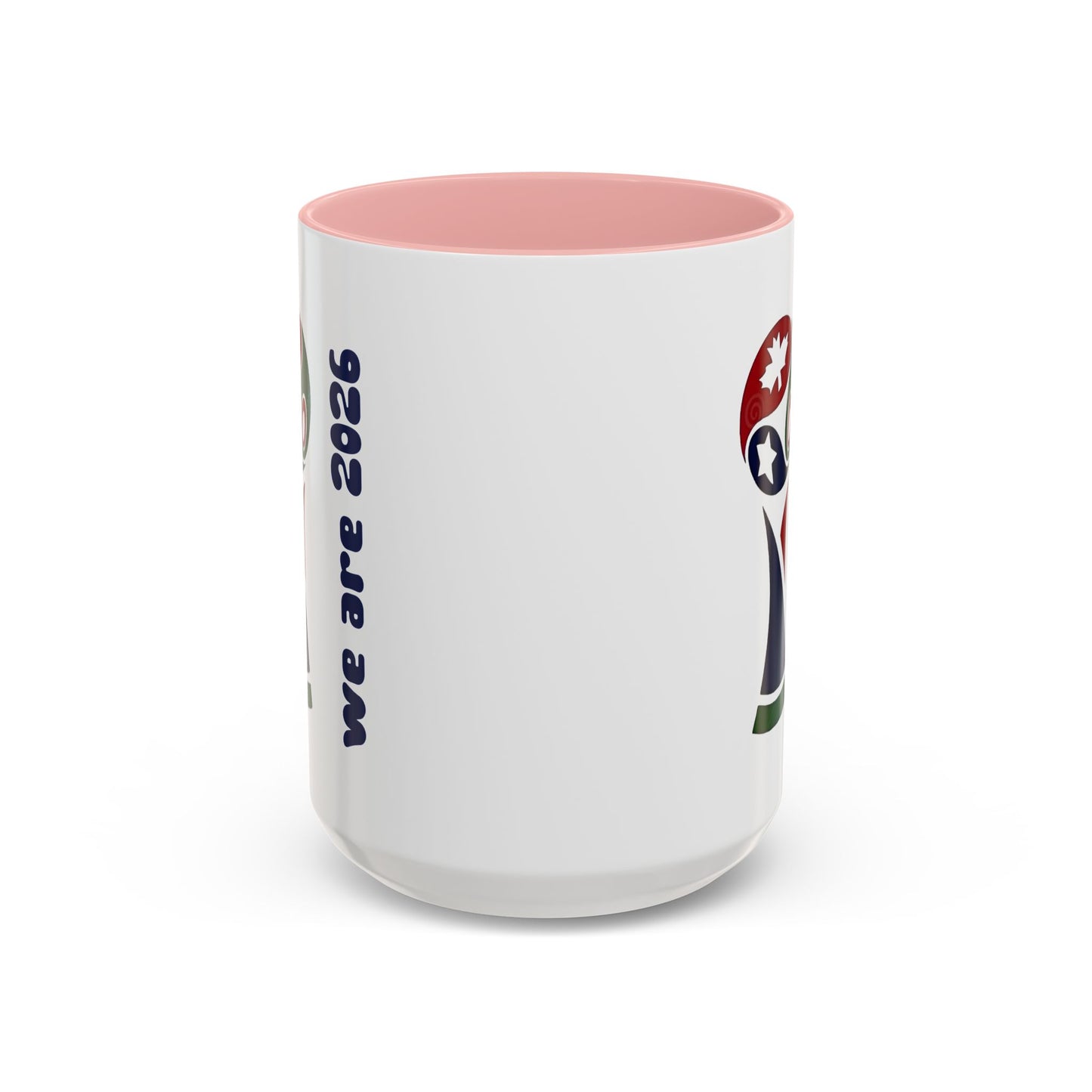World Cup 2026 Accent Coffee Mug — 'We Are 2026' Soccer Fan Gift