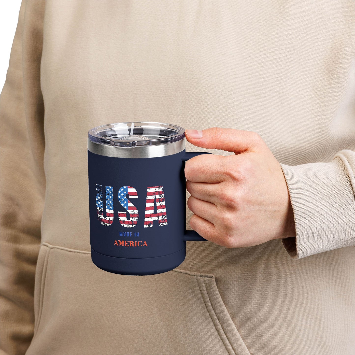 Coffee Mug Tumbler - 4th of July Celebration 15oz