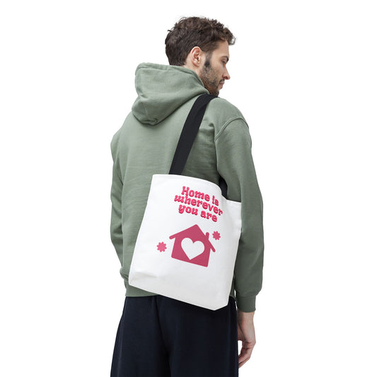 Valentine Love Tote Bag — Romantic Heart Print