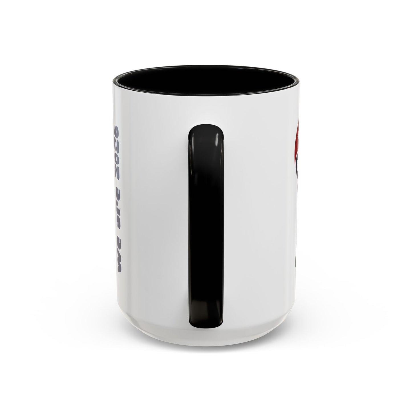 World Cup 2026 Accent Coffee Mug — 'We Are 2026' Soccer Fan Gift