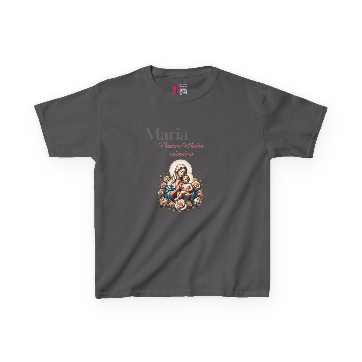Kids Maria Virgen Faith T-Shirt — Religious Catholic Children's Tee