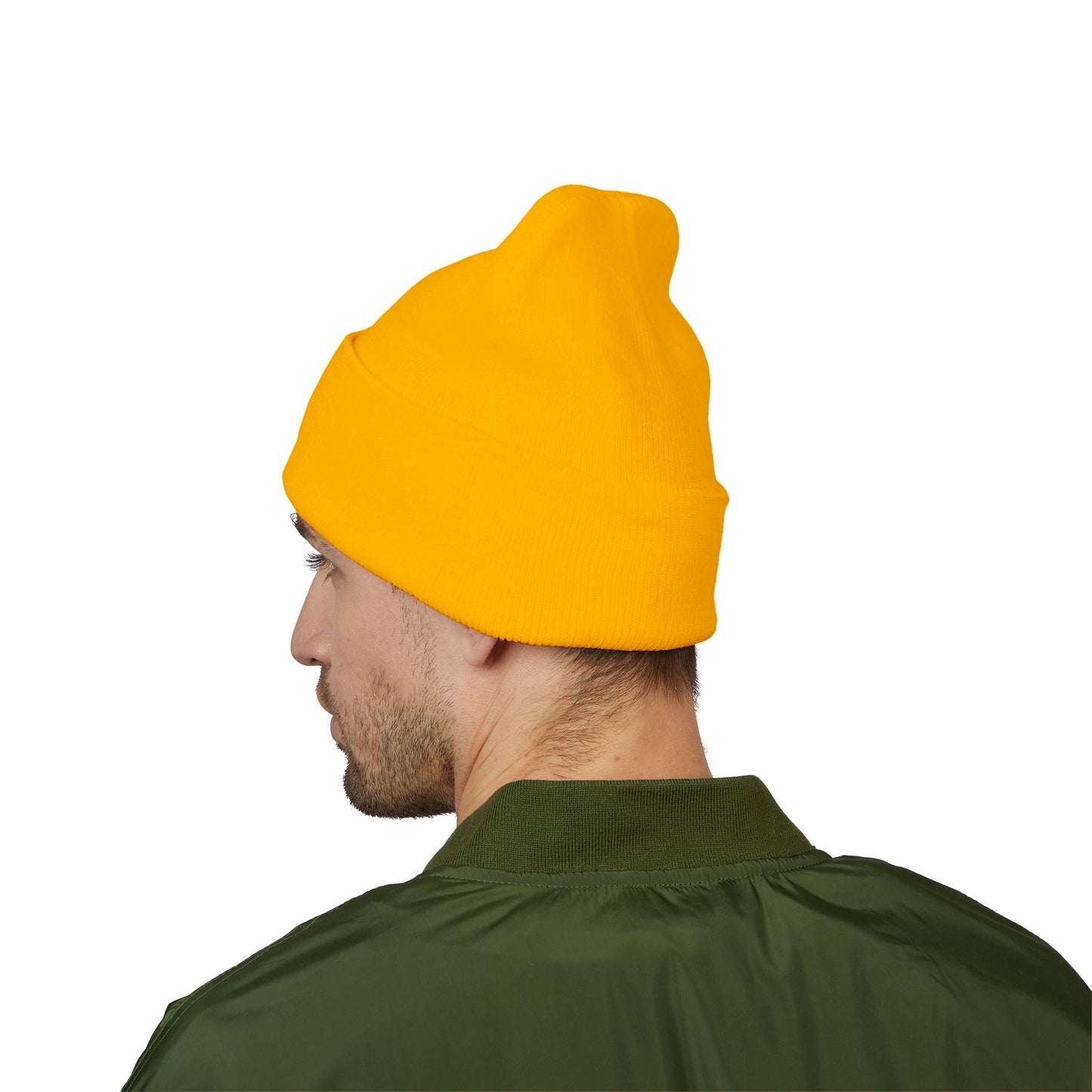Embroidered 2026 World Cup Trophy Beanie — Soccer Fan Cuffed Knit Hat