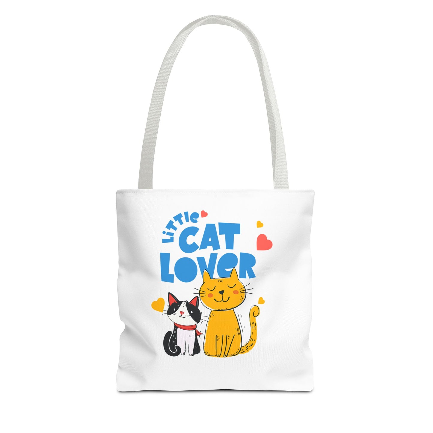 Little Cat Lover Tote Bag – Cute Cat Illustration Reusable Shopping Bag