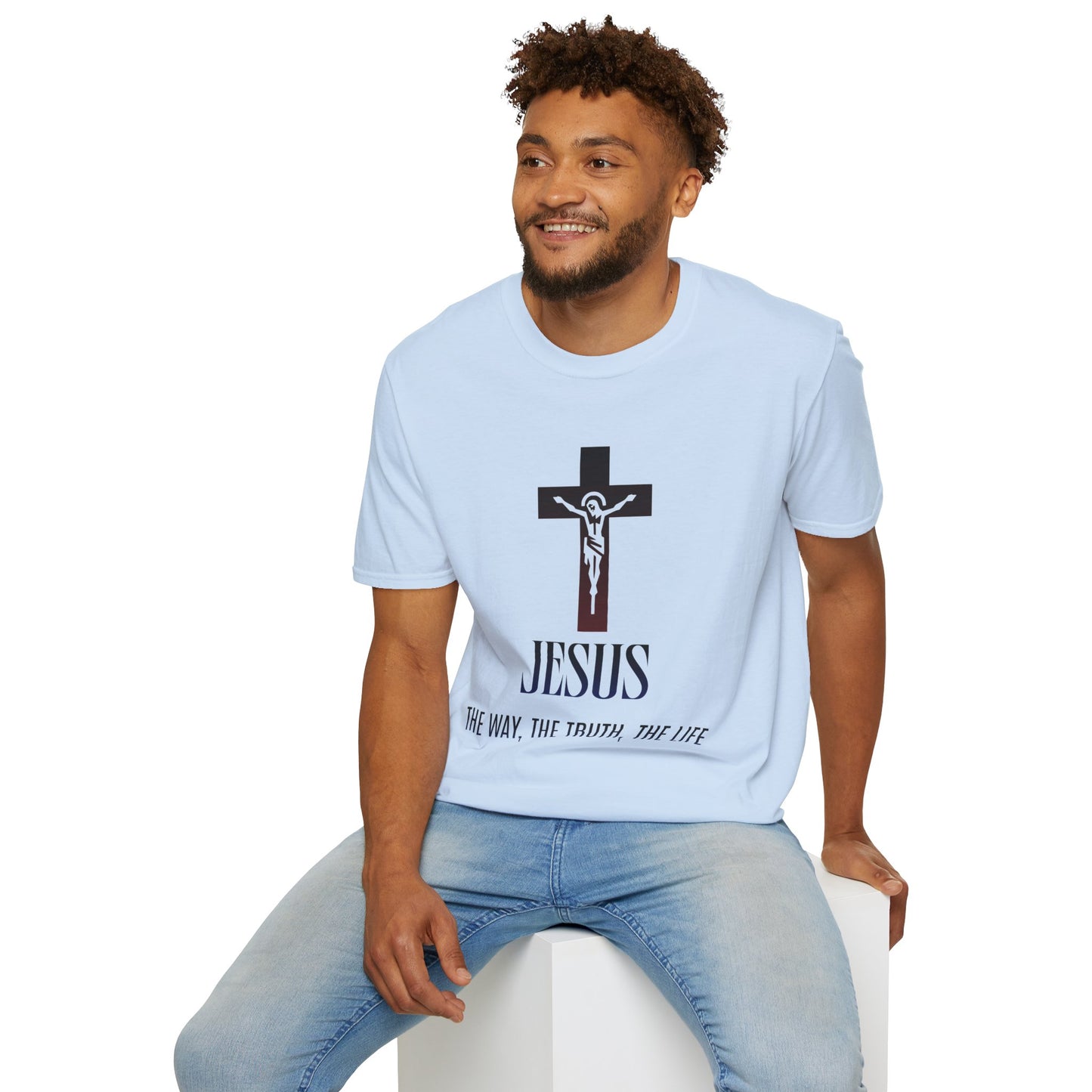 Jesus Cross T-Shirt — "The Way, The Truth, The Life" Christian Tee