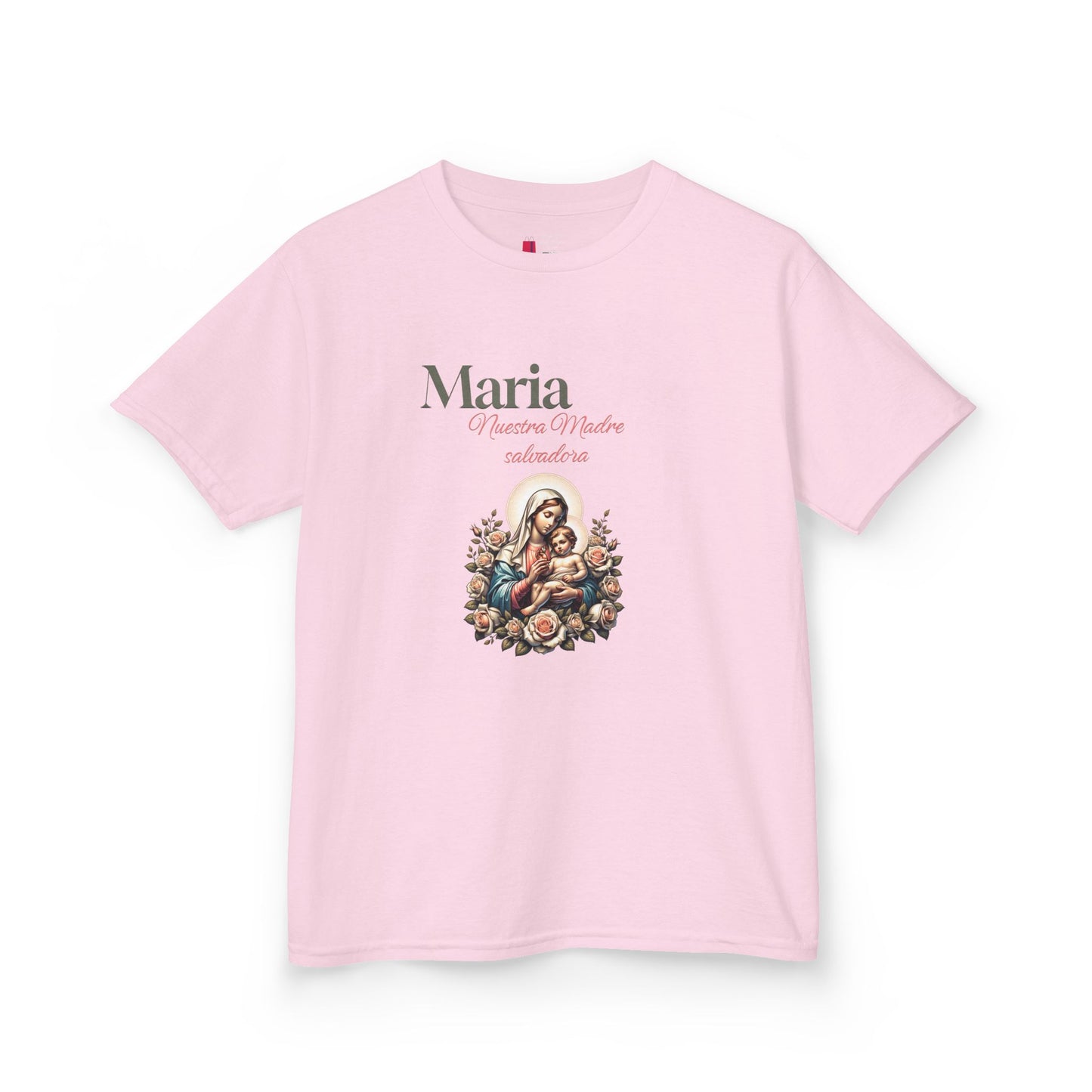 Kids Maria Virgen Faith T-Shirt — Religious Catholic Children's Tee