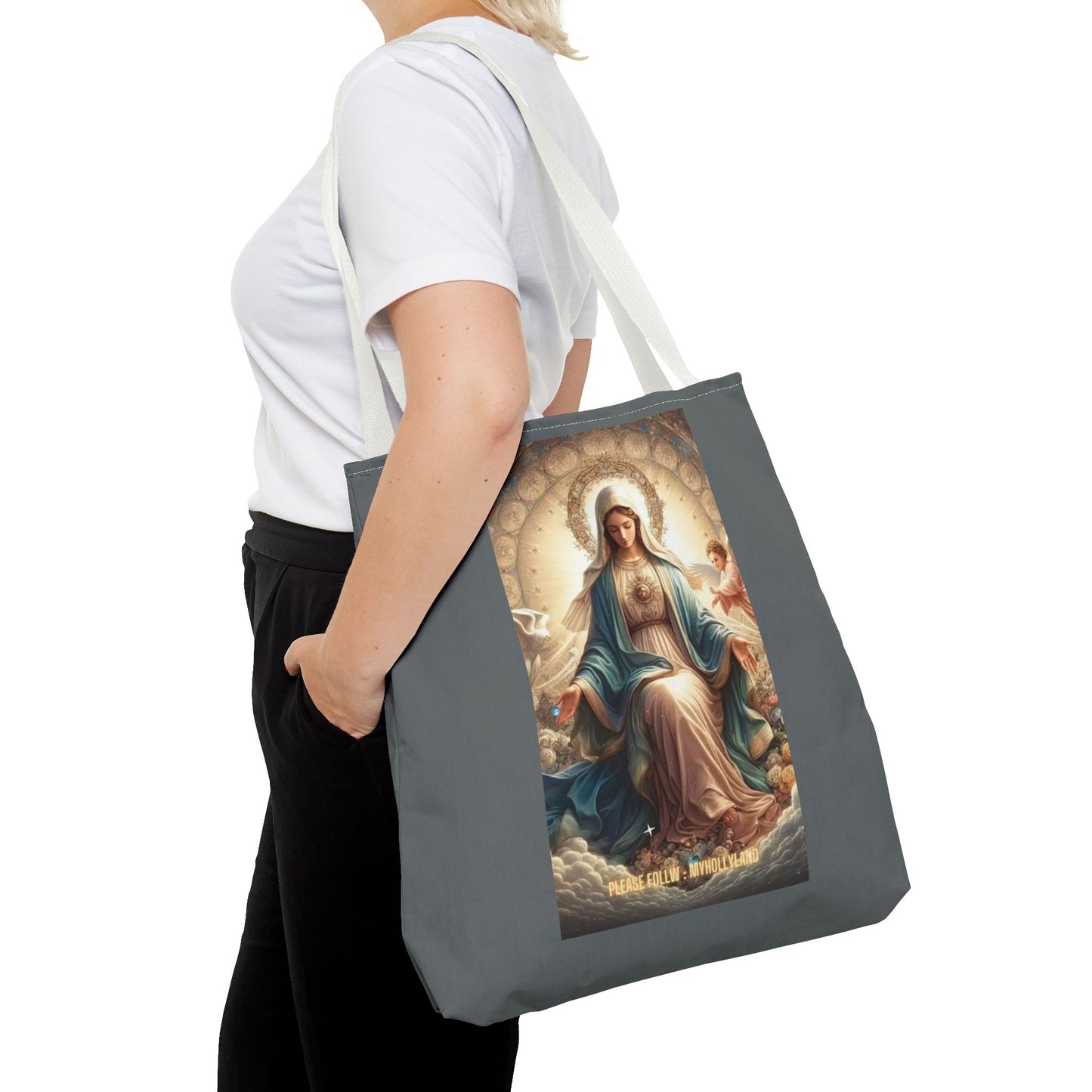 Mary Immaculate Tote Bag — Religious Virgin Mary Prayer Art Tote